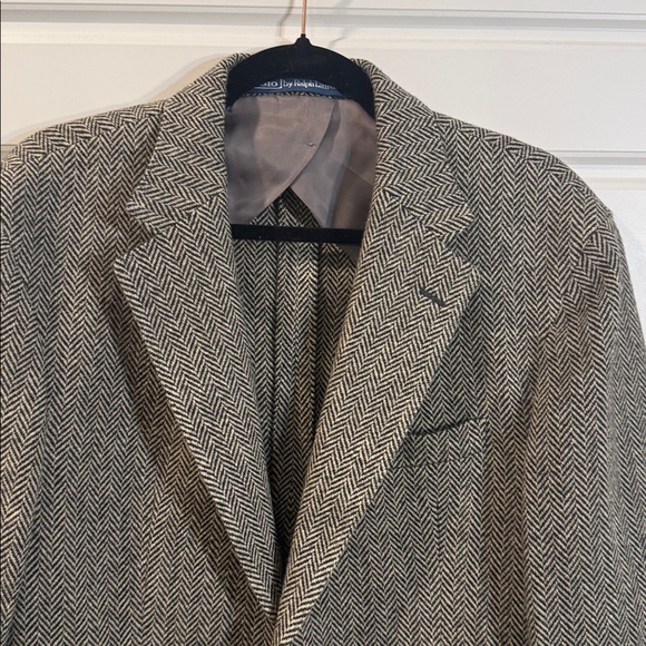 Polo Ralph Lauren Herringbone Wool-Blend Jacket 42L - Picture 2 of 5